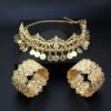 Ensembles de bijoux de mariage bracelet à fleurs, chaîne à cheveux – Image 2