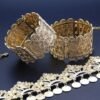 Ensembles de bijoux de mariage bracelet à fleurs, chaîne à cheveux – Image 3