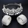 Ensembles de bijoux de mariage bracelet à fleurs, chaîne à cheveux – Image 4