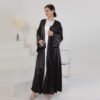 Abaya en Satin Ornée de Perles - Élégance et Raffinement Sublime – Image 3