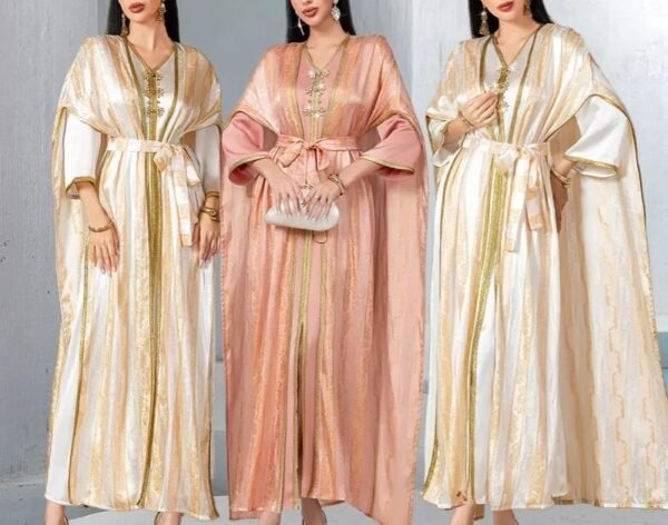 Caftan jawhara à cape ensemble deux pièces chics et élégant