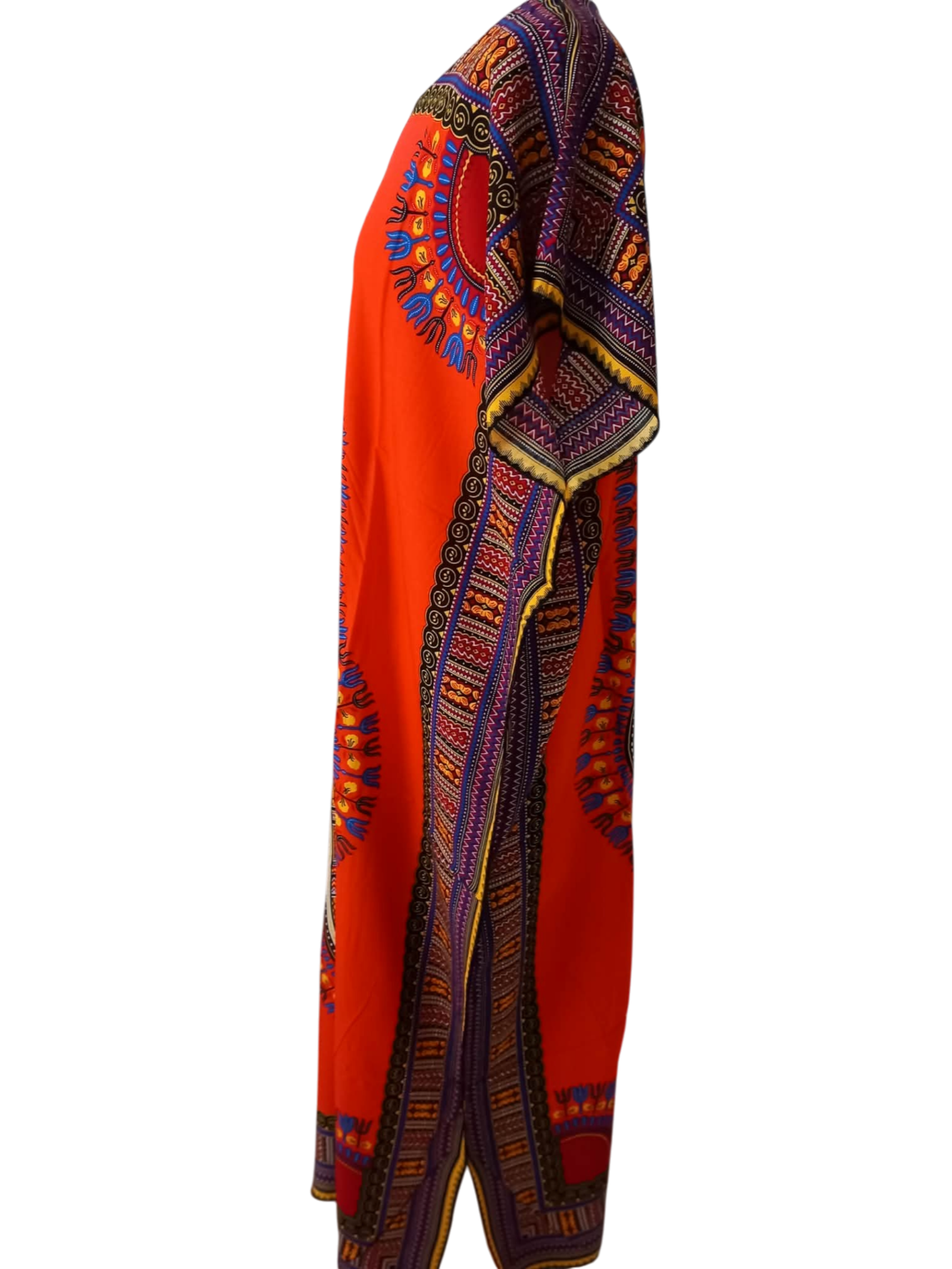 Dashiki – Robe Maxi africaine pour femmes, coton, imprimé coloré, ample, manches chauve-souris, élégante, longue – Image 4