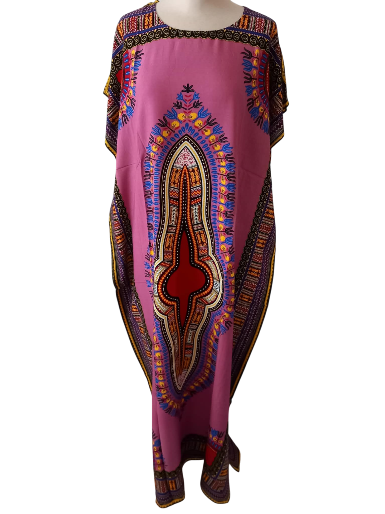 Dashiki – Robe africaine pour femmes, coton, manches chauve-souris, élégante, longue – Image 3
